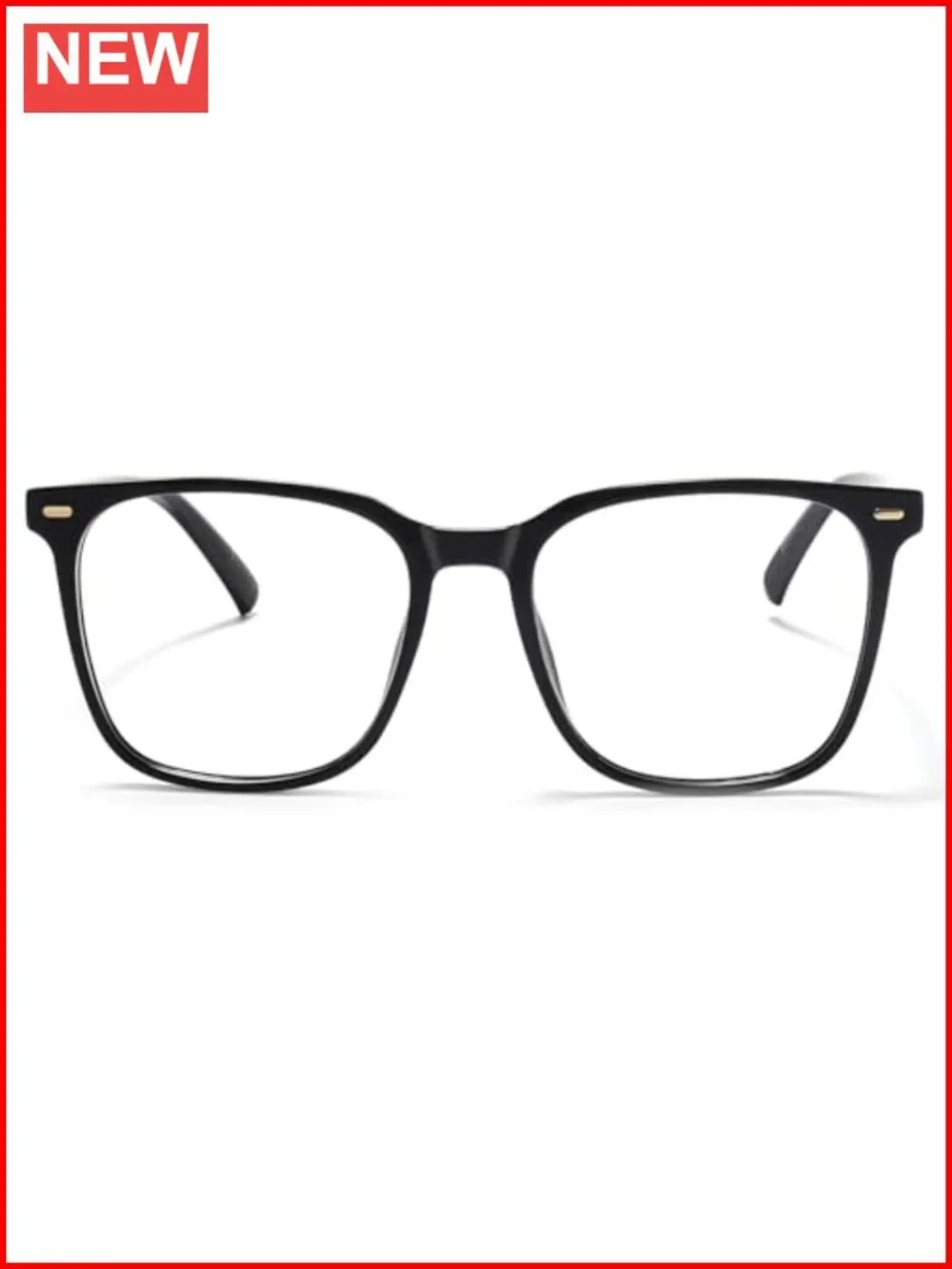 Oversized Square Blue Light Blocking Glasses TR90 Frame Anti-Fatigue for Women